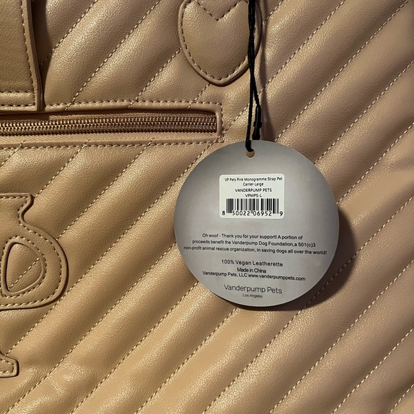 Vanderpump Pets Monogramme Pet Carrier Blush Pink - Picture 8 of 12